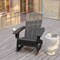 Flash Furniture Gray Adirondack Rocking Chairs with Cupholder, 2PK 2-LE-HMP-1044-31-GY-GG - alternate 3